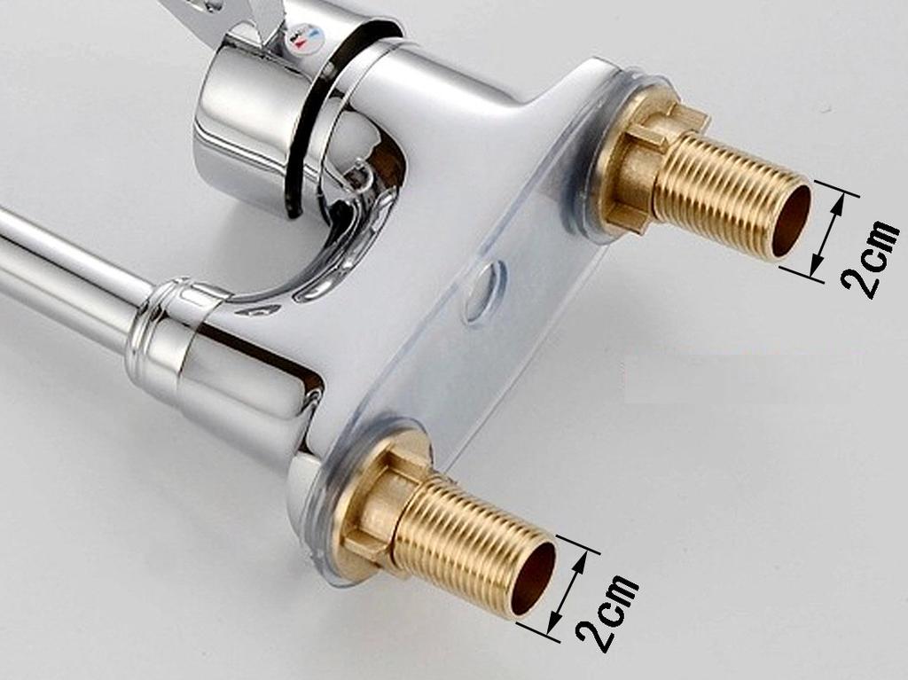 Life System SK98 Shower Faucet with Mixer Single for Basin Use Faucet Two-Hole Switch, Head, Lever, (Mixer Only)