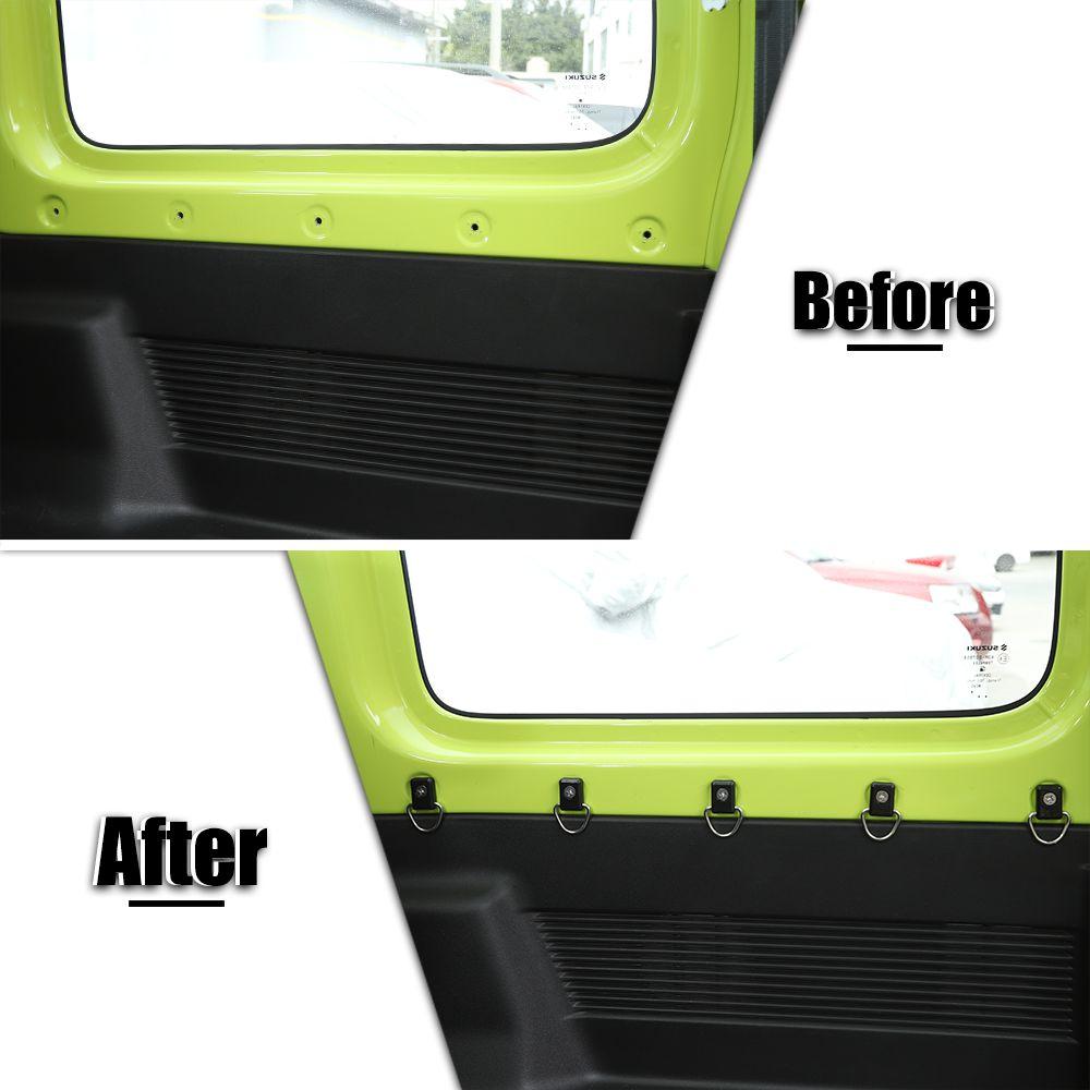Listwy wewnętrzne do Suzuki Jimny 2019+ skrzynka tylna samochodu D-klamra śruba zestawy haków akcesoria do Suzuki Jimny 2019 Up