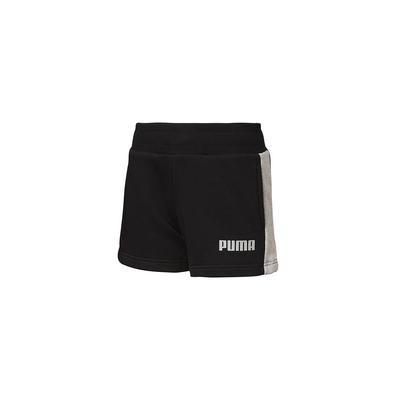 Letter Logo Printed Color Block Side Shorts Women Shorts Black 584060-01