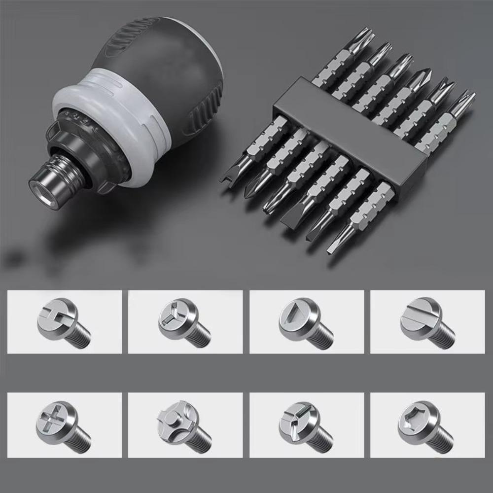 Telescopic Double-head Screwdriver Steel Batch Head Creative Hand Tool  Slotted Household Tool