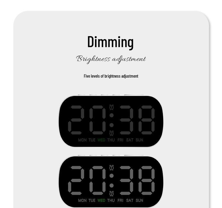LED Digital Clock: Multi-function Alarm with Date & Dual Alarms - Model 5507