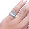 Silver Spinner Ring For Women Four Spinner Ring Fidget Silver Jewelry Ring"7"