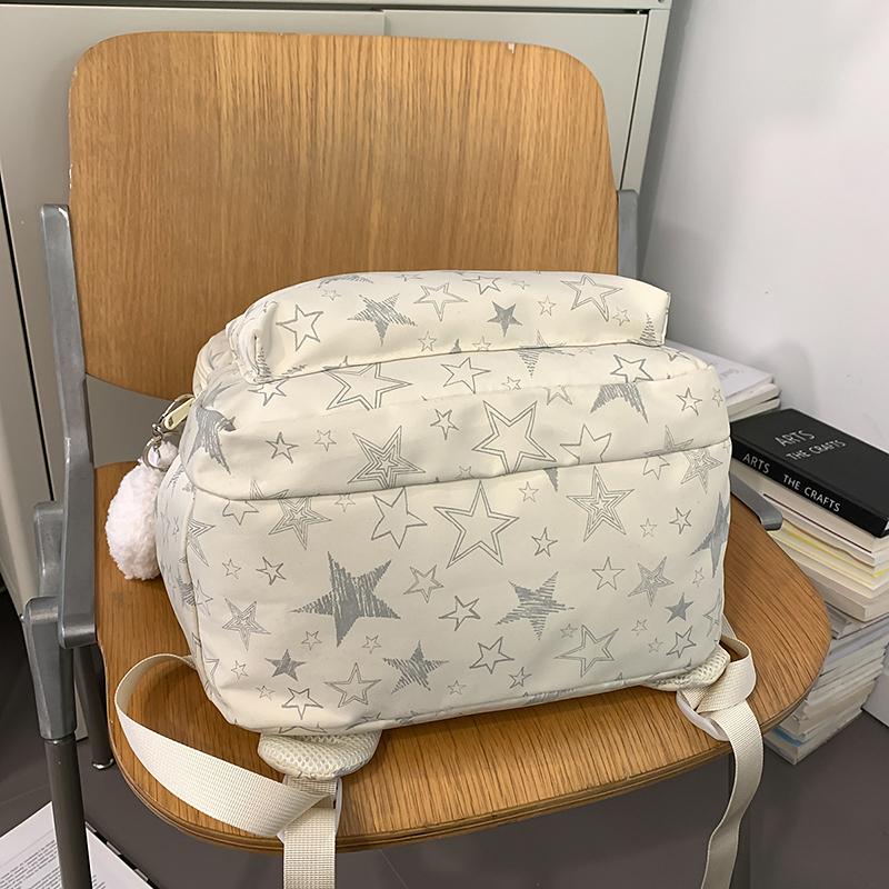 Zaino Scolastico per Studente delle Medie Zaino da Viaggio da Uomo a Grande Capacità con Stampa a Stelle da Donna
