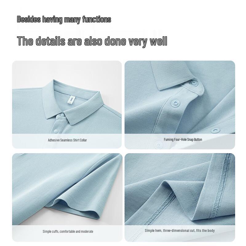 Teluoman Cooling Quick-Dry Business Polo Shirt