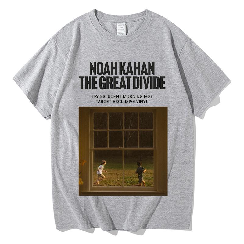 2026 Noah Kahan The Great Divide TShirt Classic Casual Streetwear Fashion Unisex Pure Cotton Fans Tees Graphic Short Sleeve