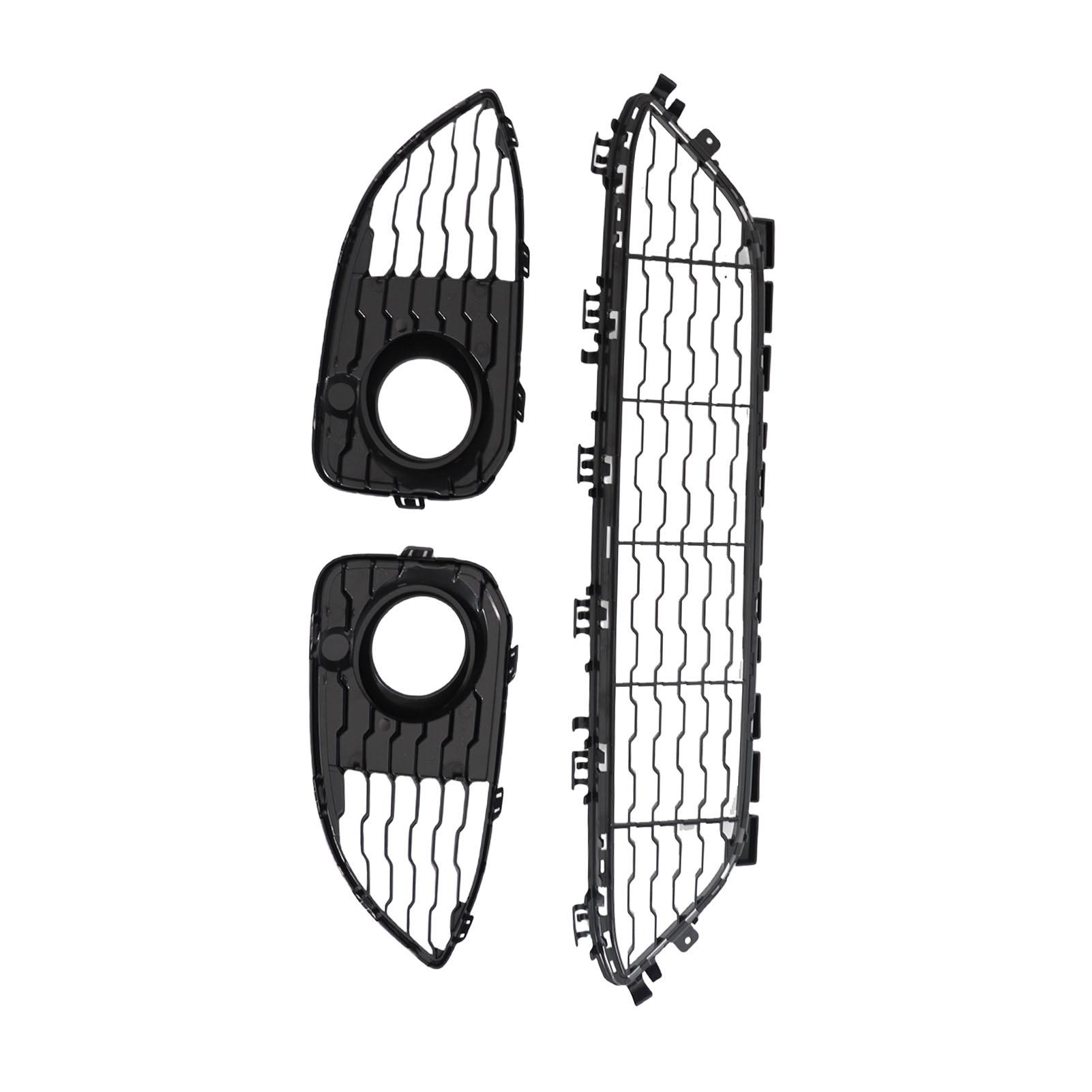 Kit de Grille Inférieure de Pare-chocs Avant et Cache-antibrouillards Qualité Premium pour Série 1 F20 F21 LCI M Sport 2015-2019