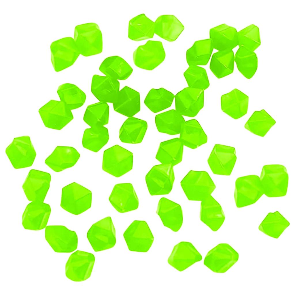 Luminous Diamond Shaped Pebbles for Garden Decoration Outdoor Landscape Glow Stones for Pathway Aquarium and Fish Tank Decoration
