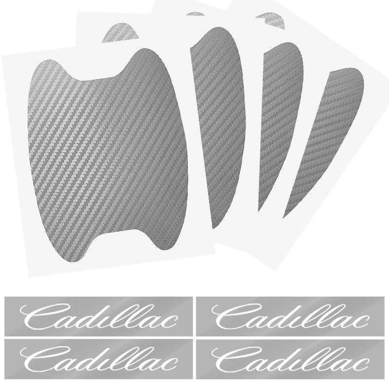 Car Door Sticker Carbon Fiber Scratches Auto Handle Protection Film For Cadillac CT5 CT6 CTS Seville ATS CT4 XTS Celestiq Ciel Escala SRX XT4 XT5 XT6