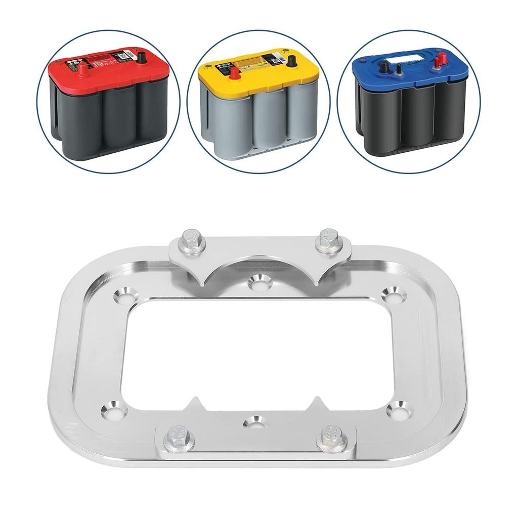 Aluminum Alloy Tray Holder for Optima Billet Secures and marine vehicles to prevent movement during Clamping design with tabs for easy x 20cm x
