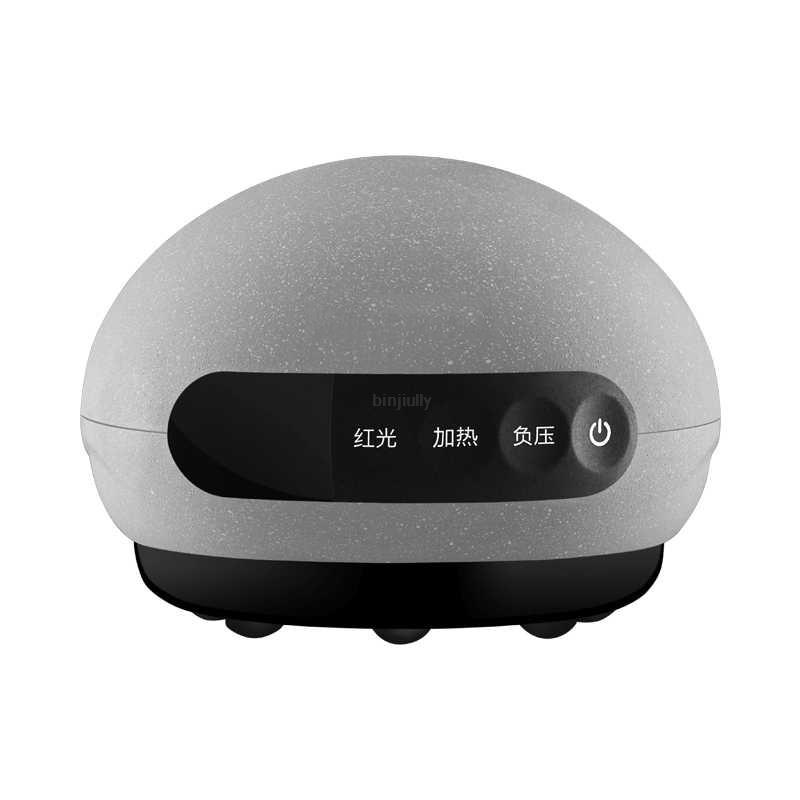 Intelligent cupping Scraping instrument Systemic lymphatic massage Meridian brush dredges meridians серый