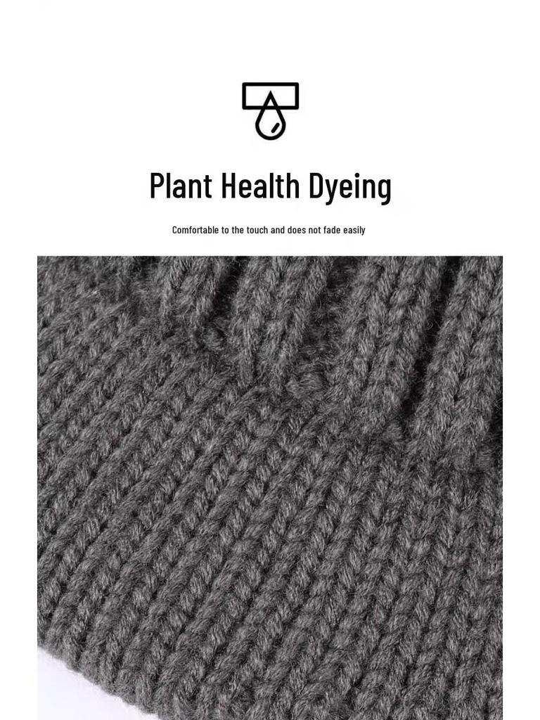 Herren Winter Warme Gestrickte Schiebermütze mit Ohrenschutz