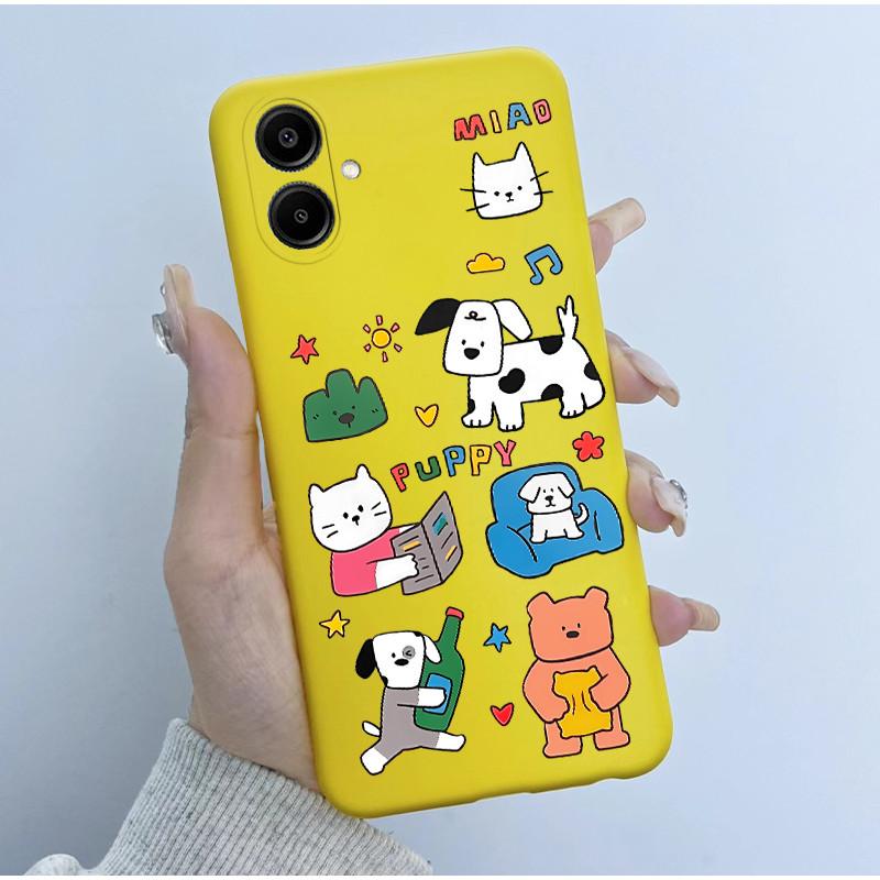 For Samsung Galaxy A06 Casing A065 SM-A065F A06 4G GalaxyA06 Cover Cute Astronaut Panda Flowers Pattern Candy Soft Silicone Case