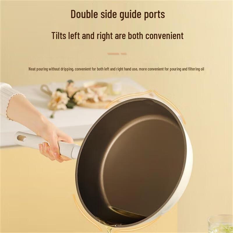 COOKER KING JG24TB 24CM Titanium White Non-stick Wok