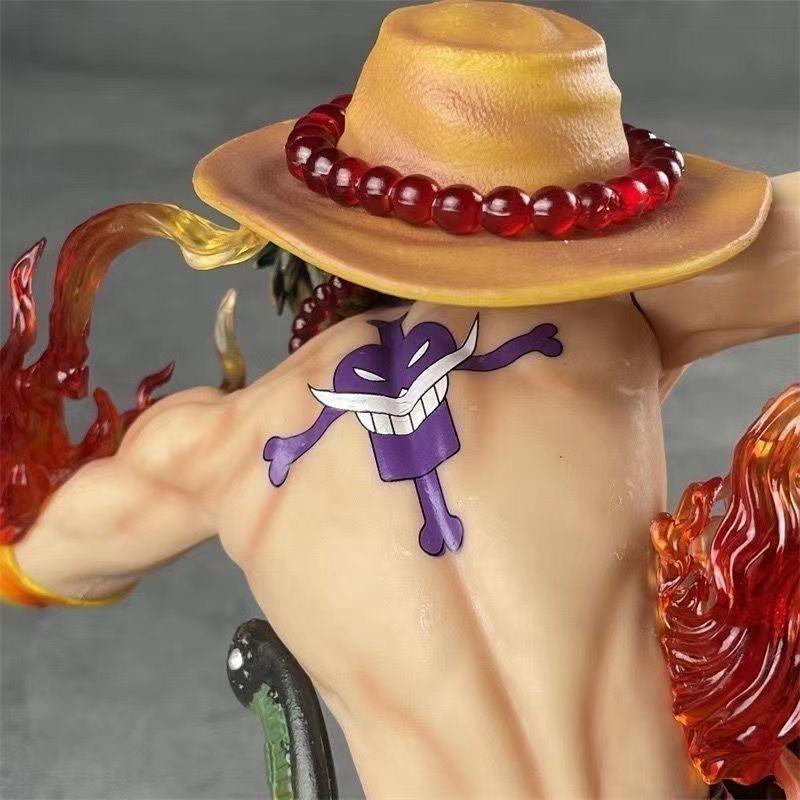 One Piece Anime-Charakter Potkas D. Ace Figur - Anime Charakter Sammlung Schreibtisch Auto Dekoration Geschenk Höhe 20cm