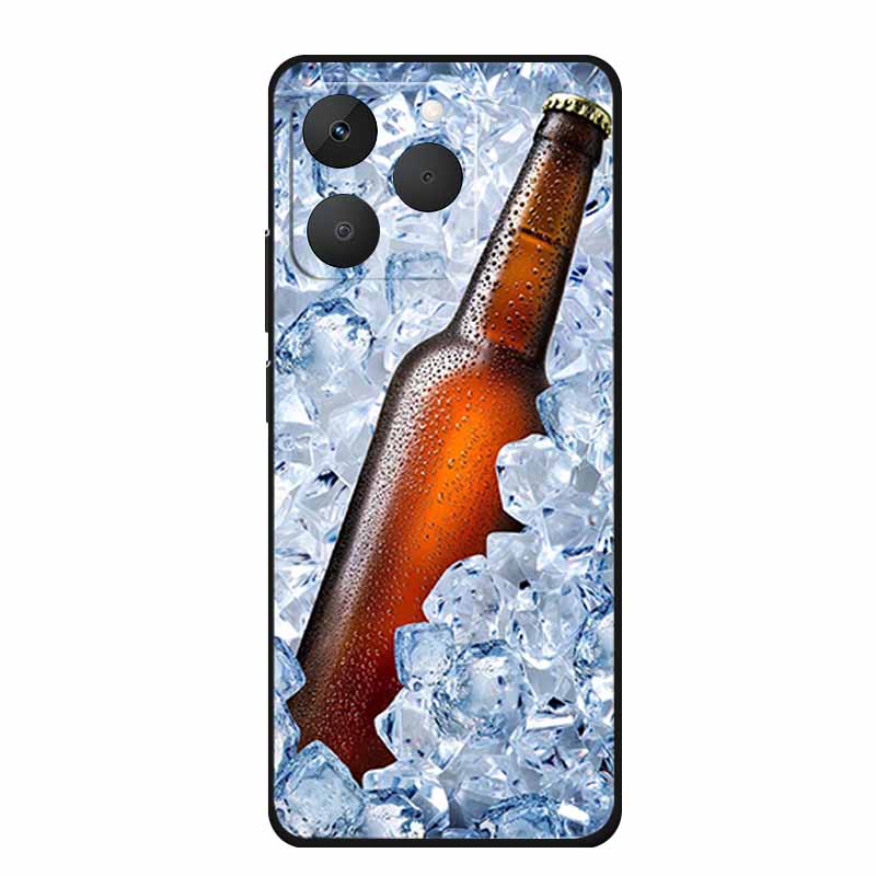 For Realme 15T Phone Case 15 T Fashion Picture Black Silicone TPU Soft Back Cover Case For Realme 15T 5G 2025 Case Realme15T Bag