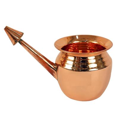 Pure Koperen Neti Lota 300ml Inhoud Geschikt voor Effectieve Neusreiniging, Yoga-oefening, Dagelijkse Hygiëne, Sinuscongestie