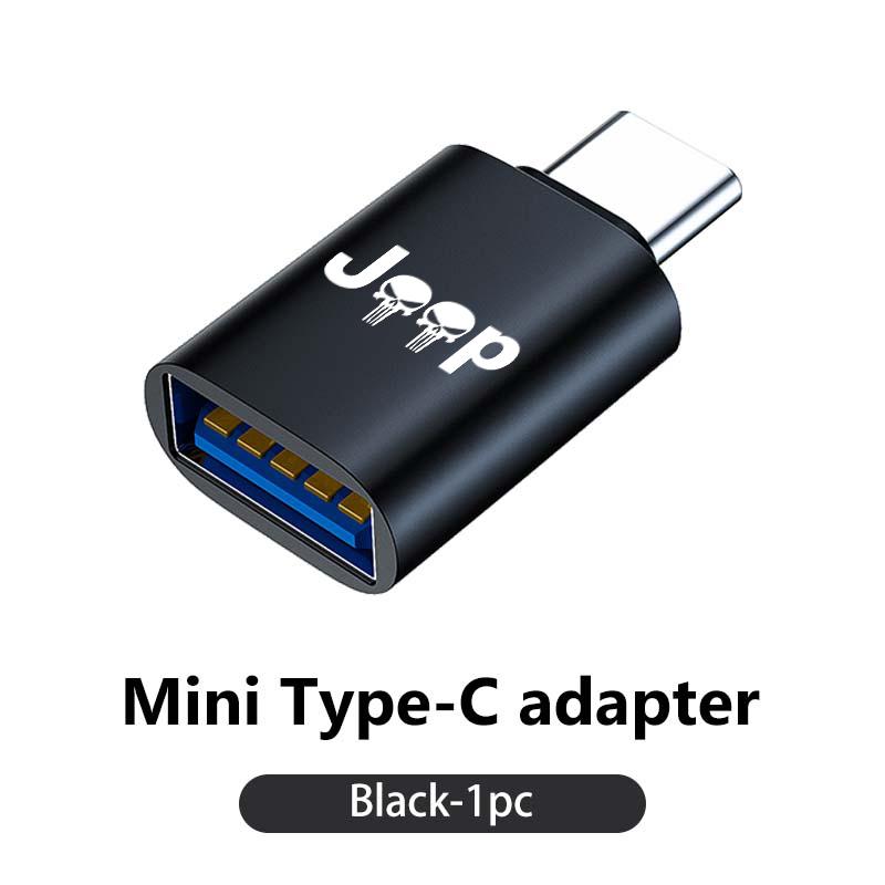 Metal Car USB Fast Charging Connectors Data Transfer Accessories For df2 Grand Cherokee Wrangler JK Renegade Gladiator Compass ex6