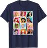 Hot Fashion Casual Disney Princess Photos Portrait Picture Collection T-Shirt S-4XL Four Seasons