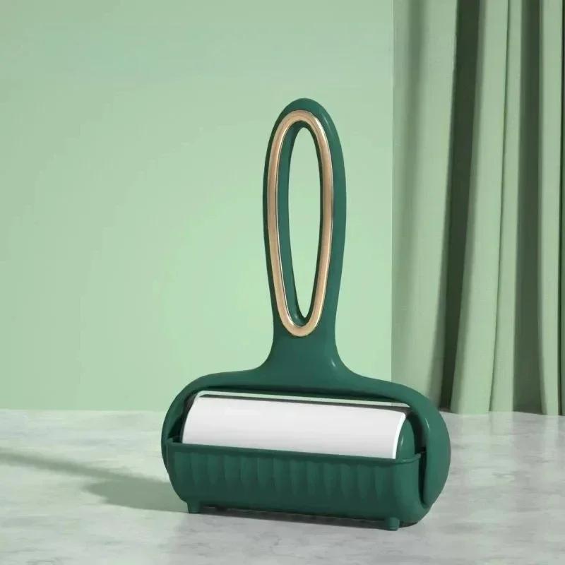 Noua ruloa de hartie rutibila Perie cu rola lipicioasa pentru indepartarea parului pentru animale de companie Perie de curățare covoare perie de ras de pluș Instrument de curățare pentru uz casnic