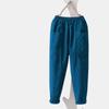 Fashion Women Corduroy Multi Pocket Pants Stretch Waistline Large Size Trousers