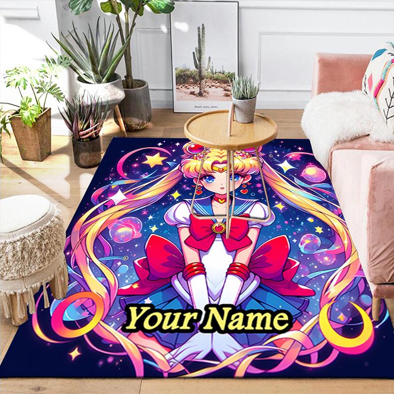 Custom 1Pc Sailor Moon Teamup Rug Office Carpet Indoor Outdoor Entrance Doormat Nonslip Soft And Comfortable Living Room D2915250