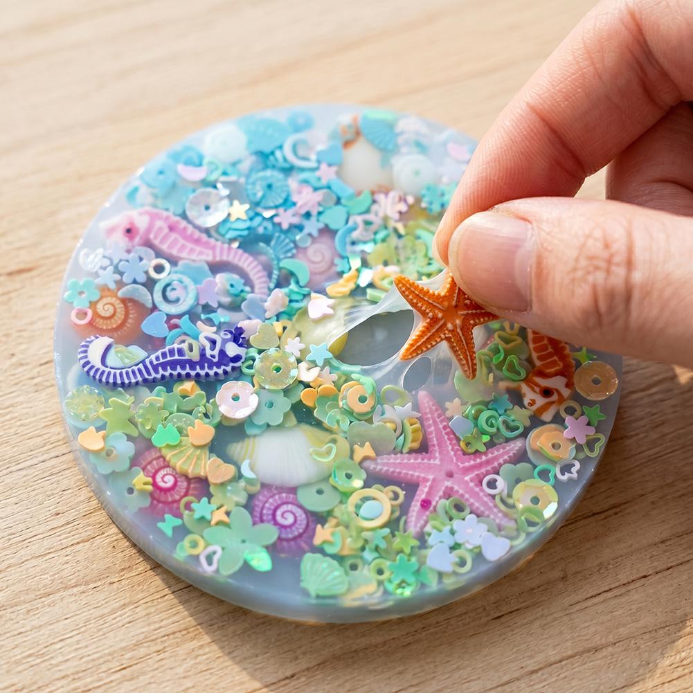 Giocattoli Sensoriali per Alleviare lo Stress a Tema Oceanico Silicone Picky Pad Decompressione Skin Picking Pad Per ADHD Giocattolo Sensoriale per l'Ansia
