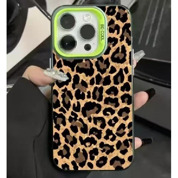 Leopard print phone case suitable for Apple 16Pro, iPhone 15Pro, creative 14, personalized 17, foreign trade 13