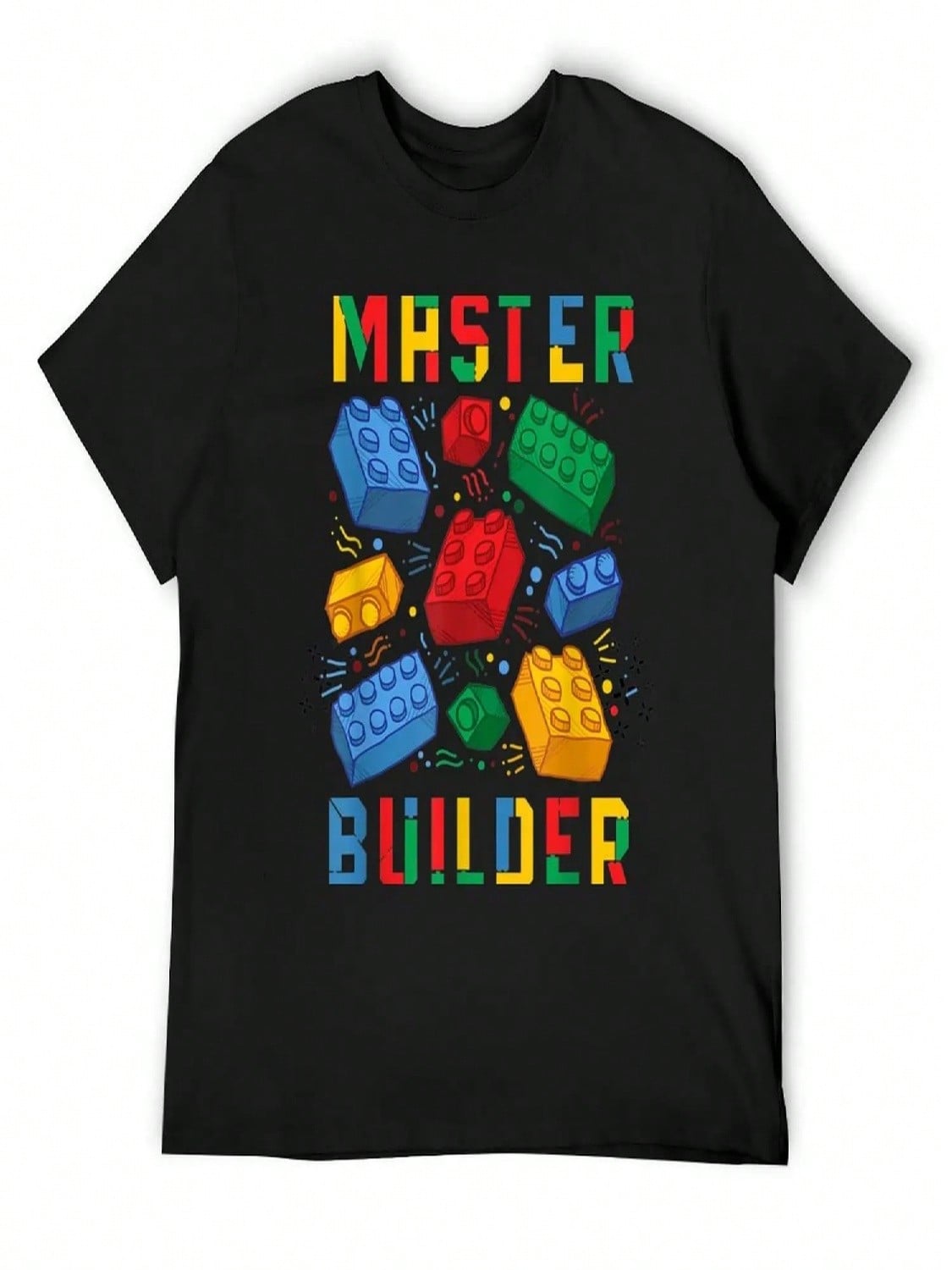 Brick Builder Blocks Master Builder T-Shirt Hippie Clothes Customizeds Korean Fashion Compression Shirt unisex S разноцветный