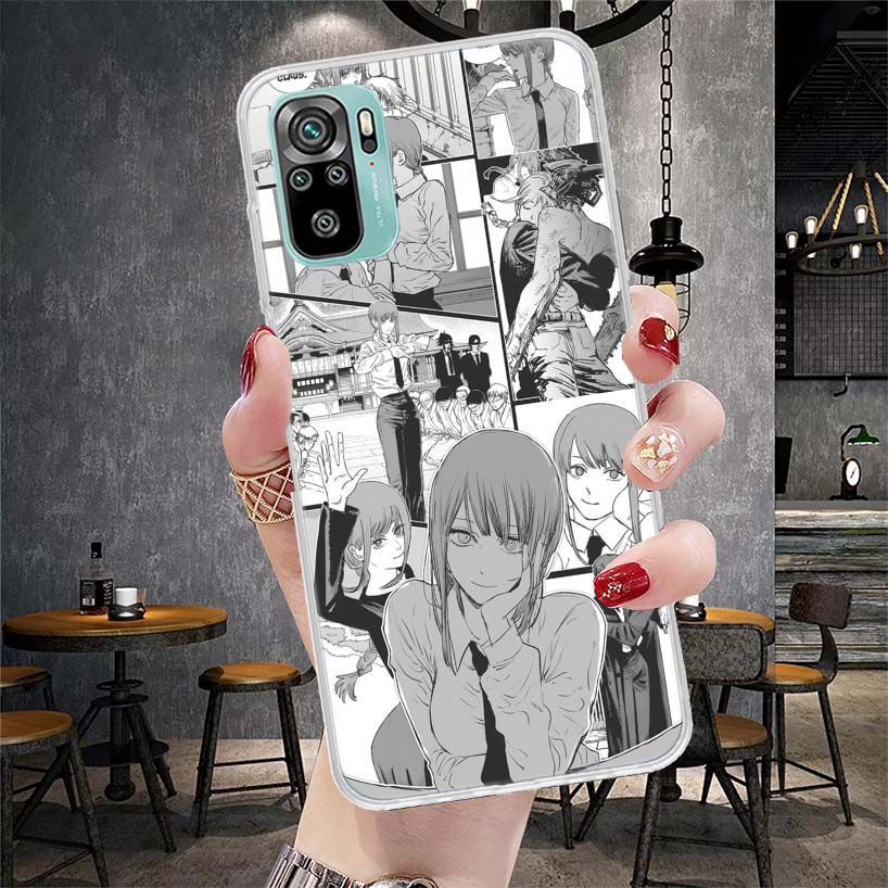 Power Makima ChainsaMan Soft Phone Case For Xiaomi Redmi Note 15 14 14S 13 12 Pro Plus 12S 11 11S 11E 10 10S 11T 5G Fundas Coque