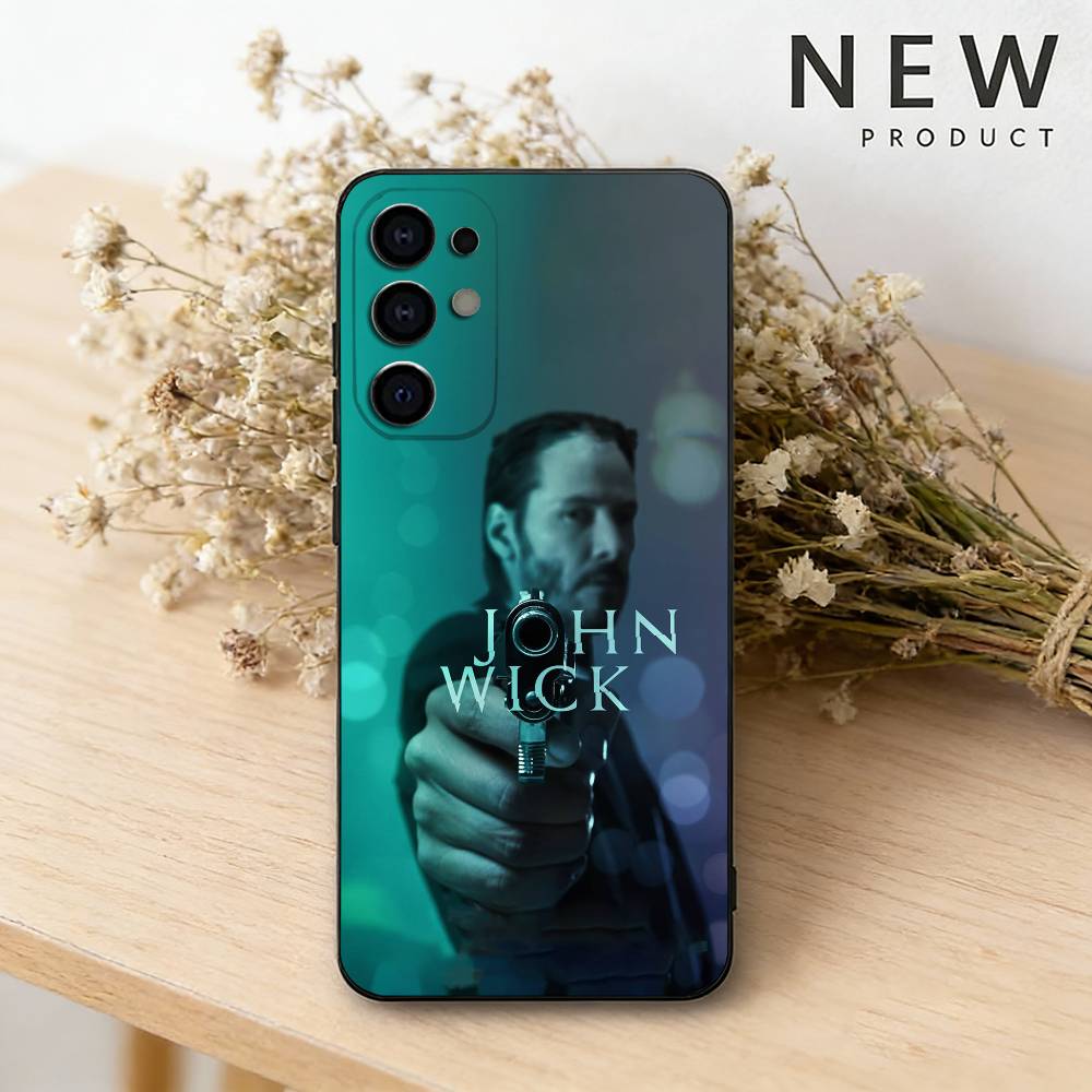 

Classic films John wick Phone Case For Samsung S26,25,24,23,22,21,20,30,Ultra,Plus,Fe,Lite Black Shell Samsung S25ULTRA
