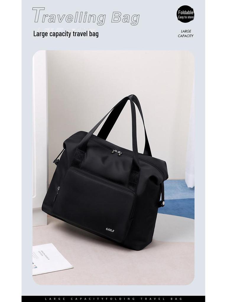 Men's Large Capacity Golf Travel Bag - Foldable Sports Fitness Bag with Dry/Wet Separation