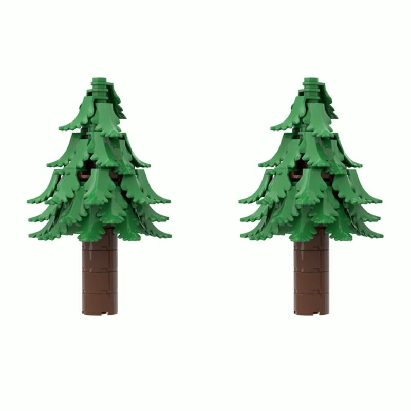

MOC DIY Jungle Garden & Tree Building Blocks - Courtyard Landscape Bricks Compatible with Major City Street View Sets