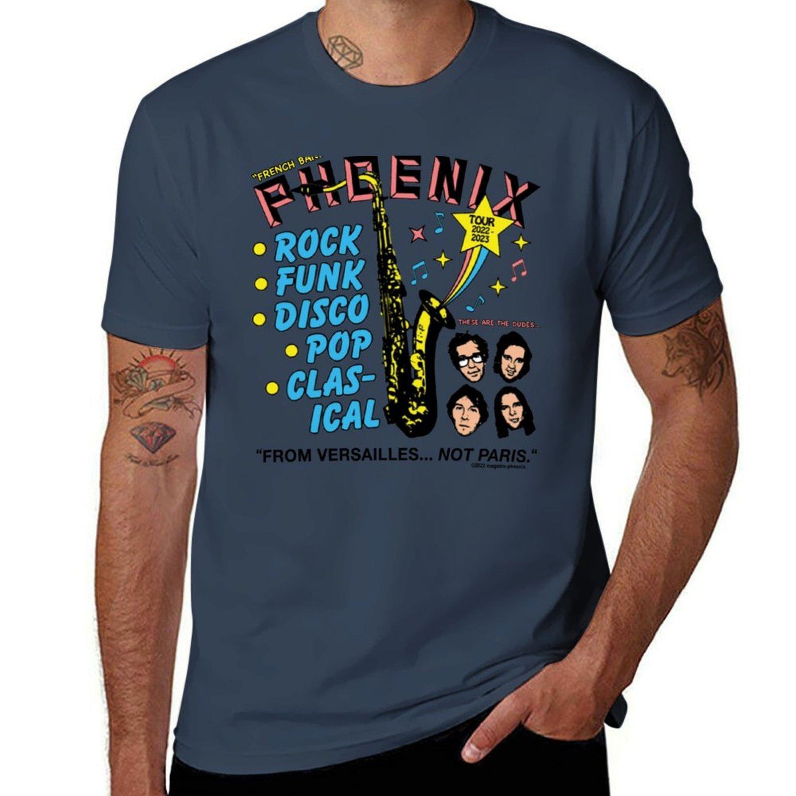Phoenix - French Band T-Shirt cotton t shirt man man t shirt cotton high quality T-Shirt S