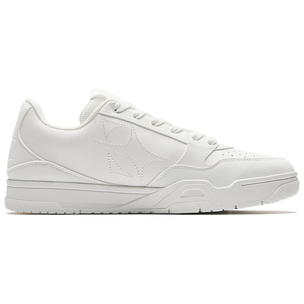 ANTA Women's Retro Low-Top Casual Skate Shoes Pure White 912541804-1