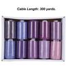 10Pcs Assorted Colors Polyester Thread Set Polyester All Purpose Threads  For Sewing Machine