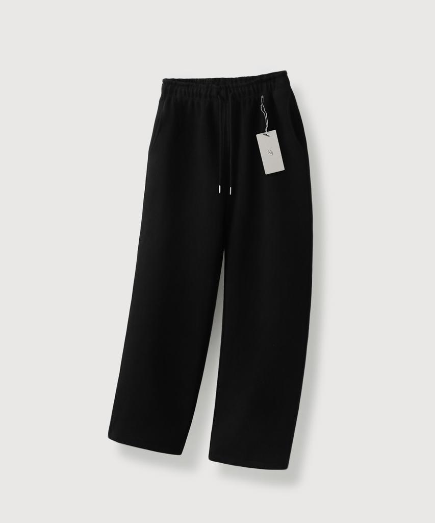 MOOD INSIDE Signature Heavy Sweat Wide Pants_Black