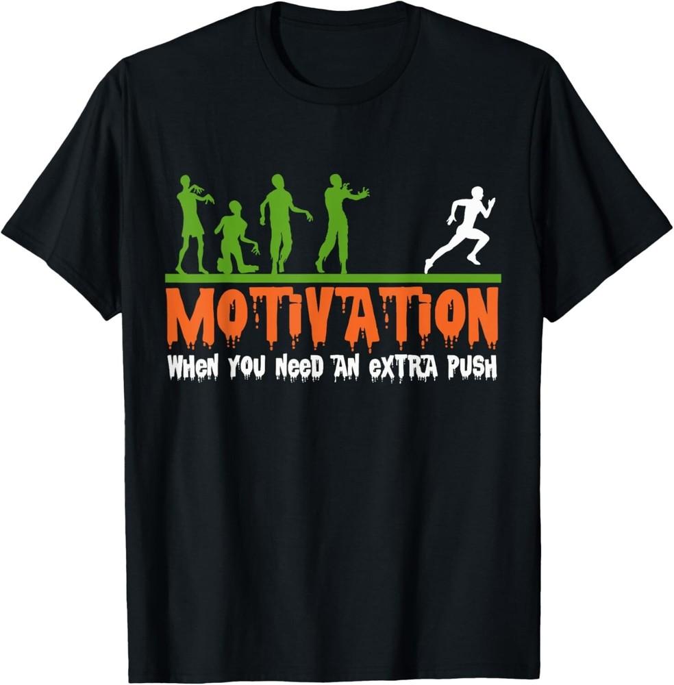 

Zombie Halloween Costume Fitness Motivation Funny Gym Tee Gift Unisex T-Shirt S
