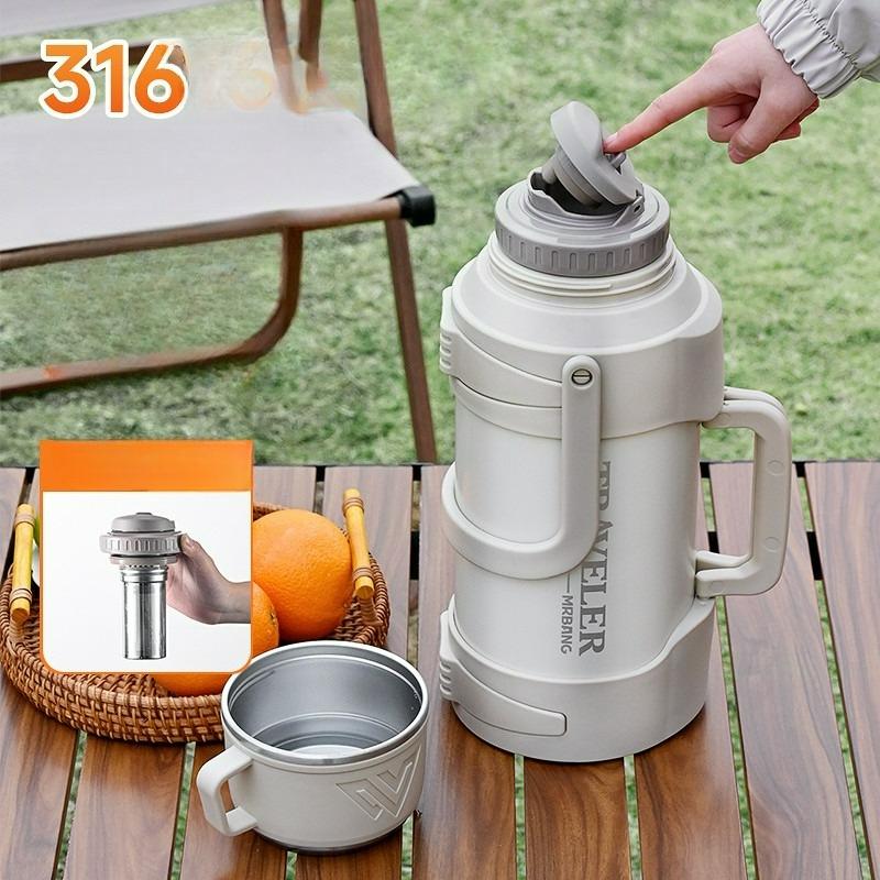 Přenosná termoska, Velkokapacitní nerezová termoska, Venkovní velkokapacitní ultravelkokapacitní přenosná termoska