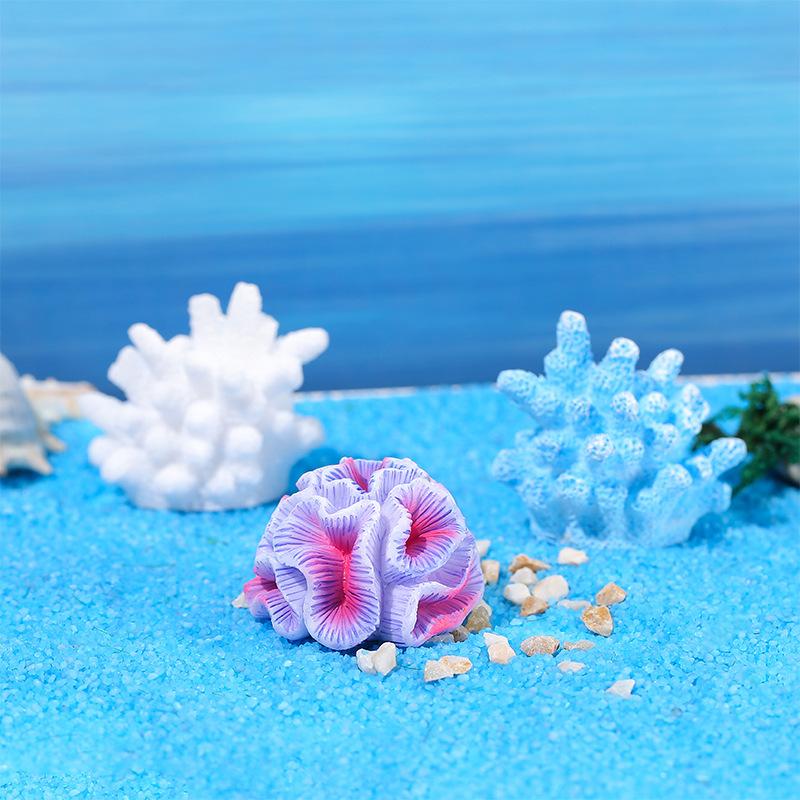 Simulated Resin Coral Decorative ItemsAquarium Fish Tank Landscape Small Coral Resin Handicraft Decorative Items