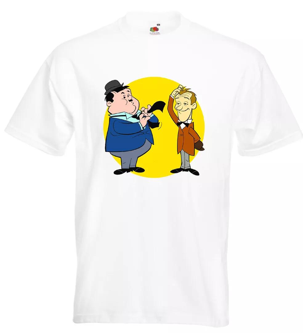 

Laurel and Hardy Cartoon T Shirt Charlie Chaplin Hal Roach Keystone Cops 4XL