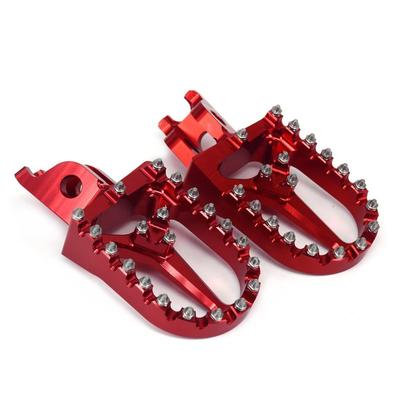 Rode CNC Motorfiets Voetsteun Voetsteun Pedaal Voor Honda Crf250R 450R 450X 450Rx Cr
