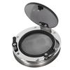 200mm Boat Porthole Window 180 Deg Internal Open Protective Net Tempered Glass UV Resistant Waterproof for Marine Yacht