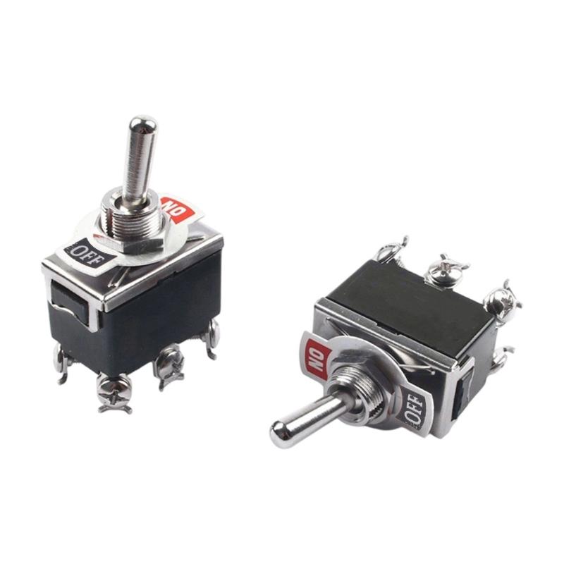 IP65 Rate 2 Pin Toggle Switches 12V Marine Use 15A Capacity Screw Terminal Connection Automotive Toggle Switches for Boat