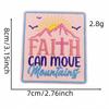 10pcs Embroidery Faith Text Patches Iron On God Jesus Emblem DIY Clothing Stripe Appliques Sewing Wappen Wholesale Cheap