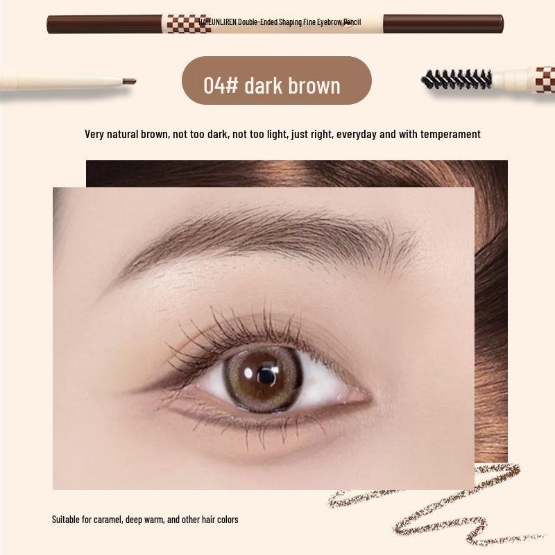 Helen Liren Doppelseitiger Augenbrauenstift: Wasserfest, Wischfest, Schweißfest, Langanhaltende Farbe.
