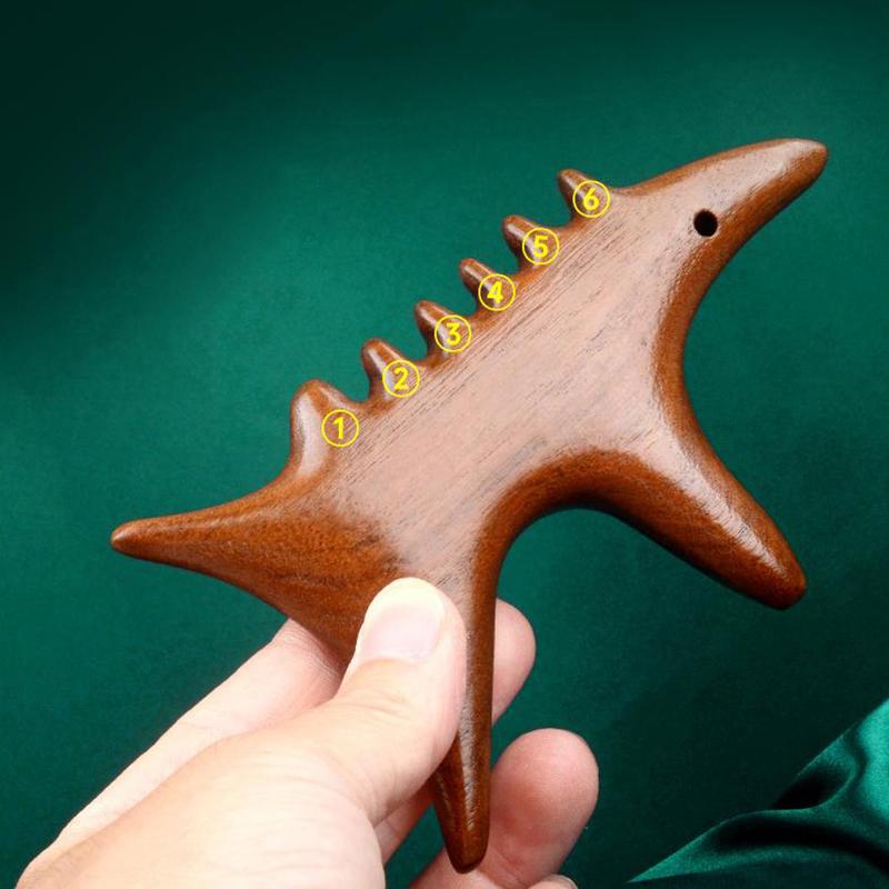 Golden Silk Sandalwood Trigger Point Massage Gua Sha Tools Professional Lymphatic Drainage Tools Therapy Massage Tools For Foot