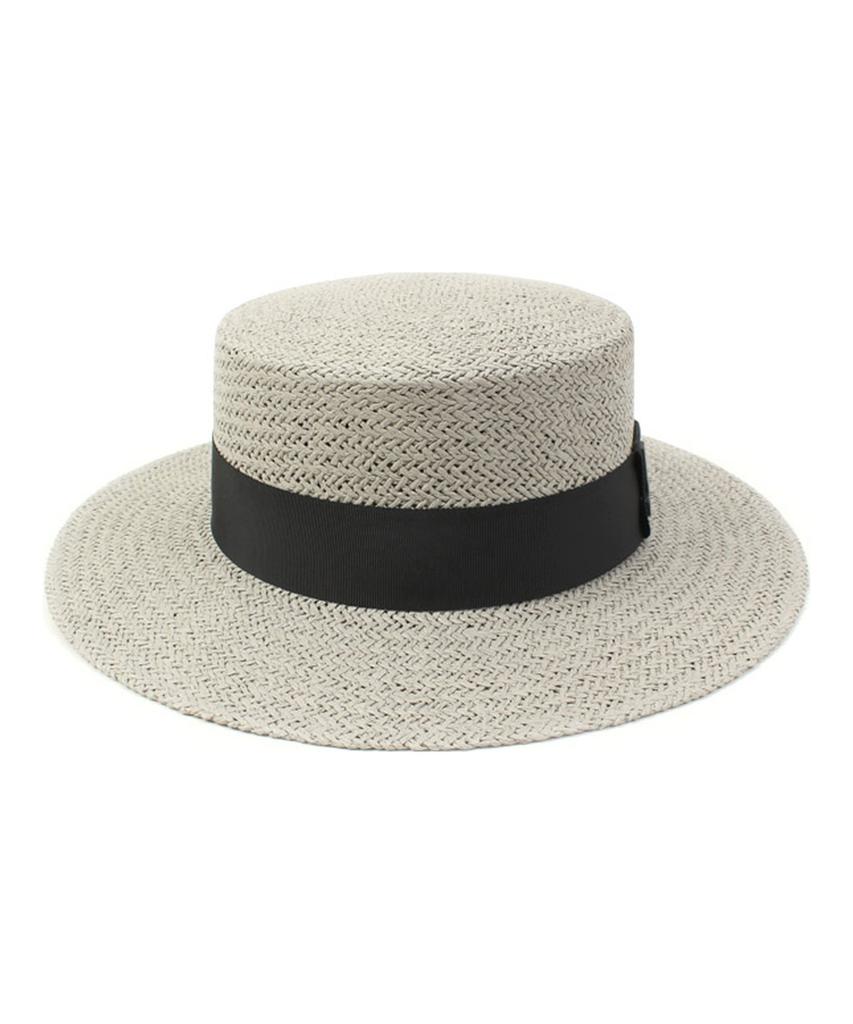 Yunibeosyeolkemiseuteuli Black Line Gray Panama Hat Panama Hat