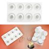 Elegant 8 Cavity Silicone Mousse Mold Dessert Moulds Rose Shaped Chocolate Mould
