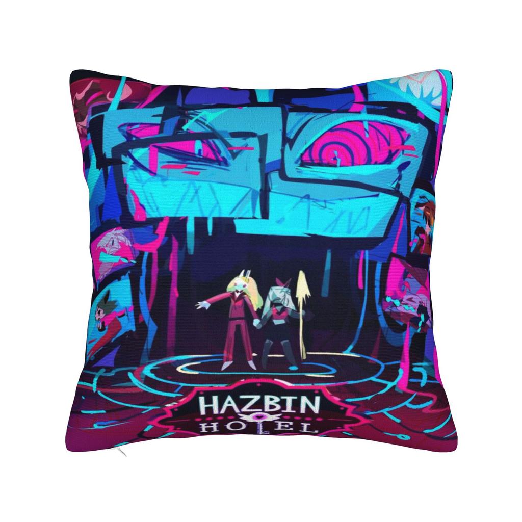 Sofa Decor Hazbines Hoteles Alastor Vox Pillowcase Merch Pillow Covers Zippered Multi Size