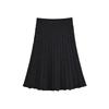 Elegant Korean Style A-Line Knit Skirt: High-Waisted, Slimming, Pleated, Versatile, Age-Reducing - Autumn/Winter 2025 Collection.